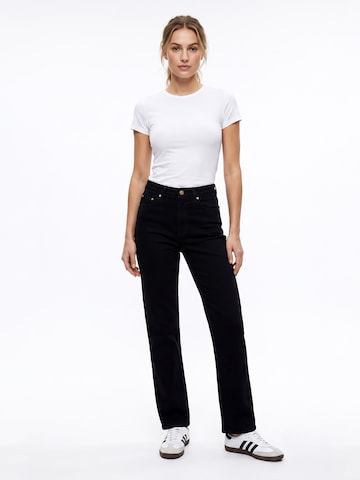 ESRA Jeans 'Straight Leg Jeans aus extra weicher Baumwolle' in Schwarz: Vorderseite
