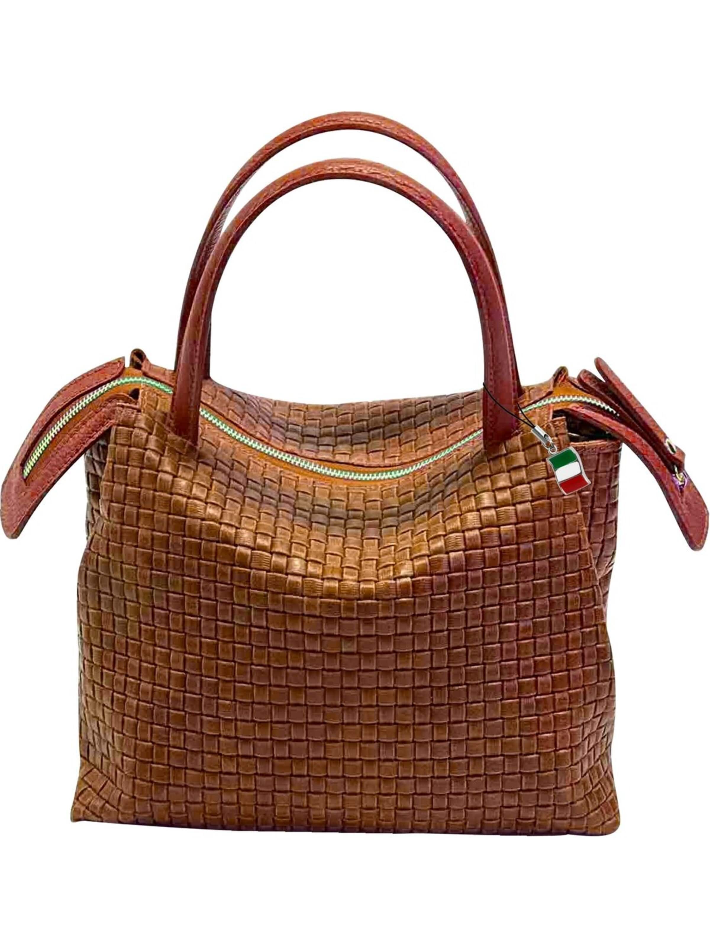 Borsa a spalla di Florence in marrone: frontale