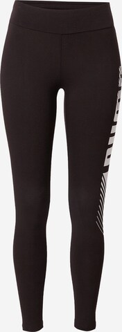 PUMA סקיני מכנסי ספורט בשחור: מלפנים