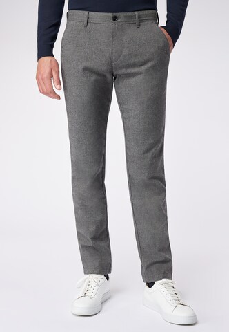 Coupe slim Pantalon chino ROY ROBSON en gris : devant