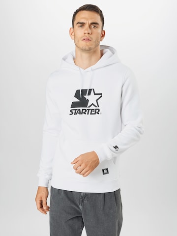 Starter Black Label Regular Sweatshirt i vit: framsida