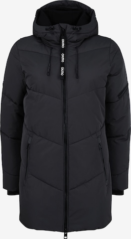 Oxmo Winter Coat 'Junchen' in Black: front