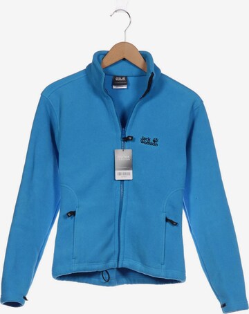 JACK WOLFSKIN Sweatshirt & Zip-Up Hoodie in S in Blue: front