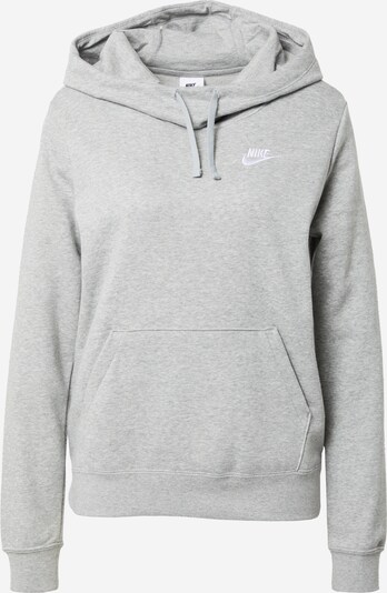 Bluză de molton Nike Sportswear pe gri amestecat / alb, Vizualizare produs