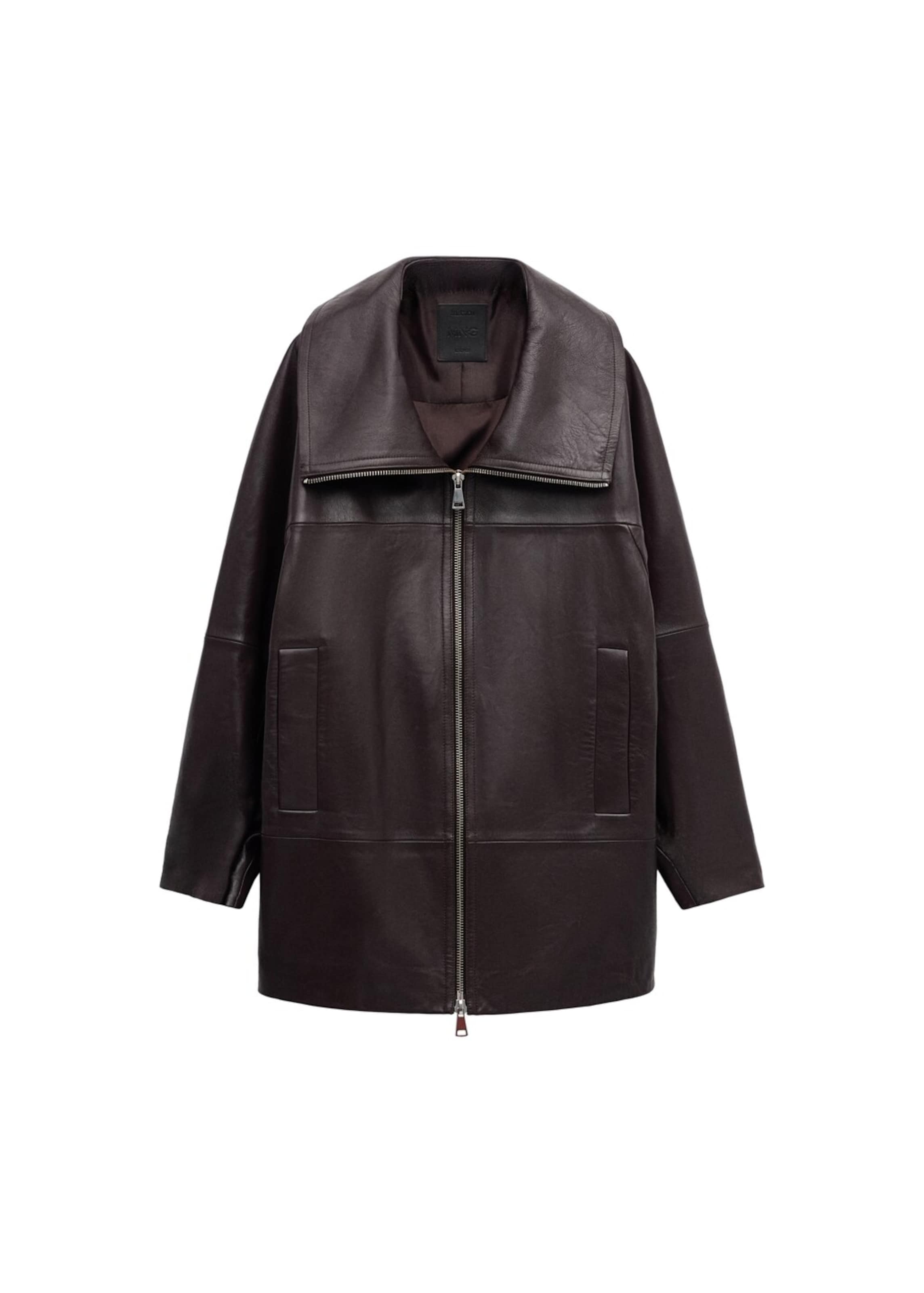 MANGO Between-Seasons Coat 'Merugo' in Red: front