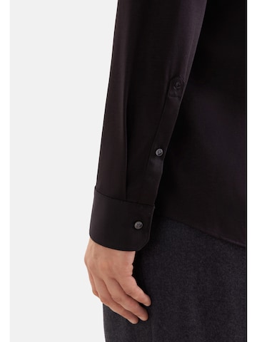 SEIDENSTICKER Slim Fit Hemd in Schwarz