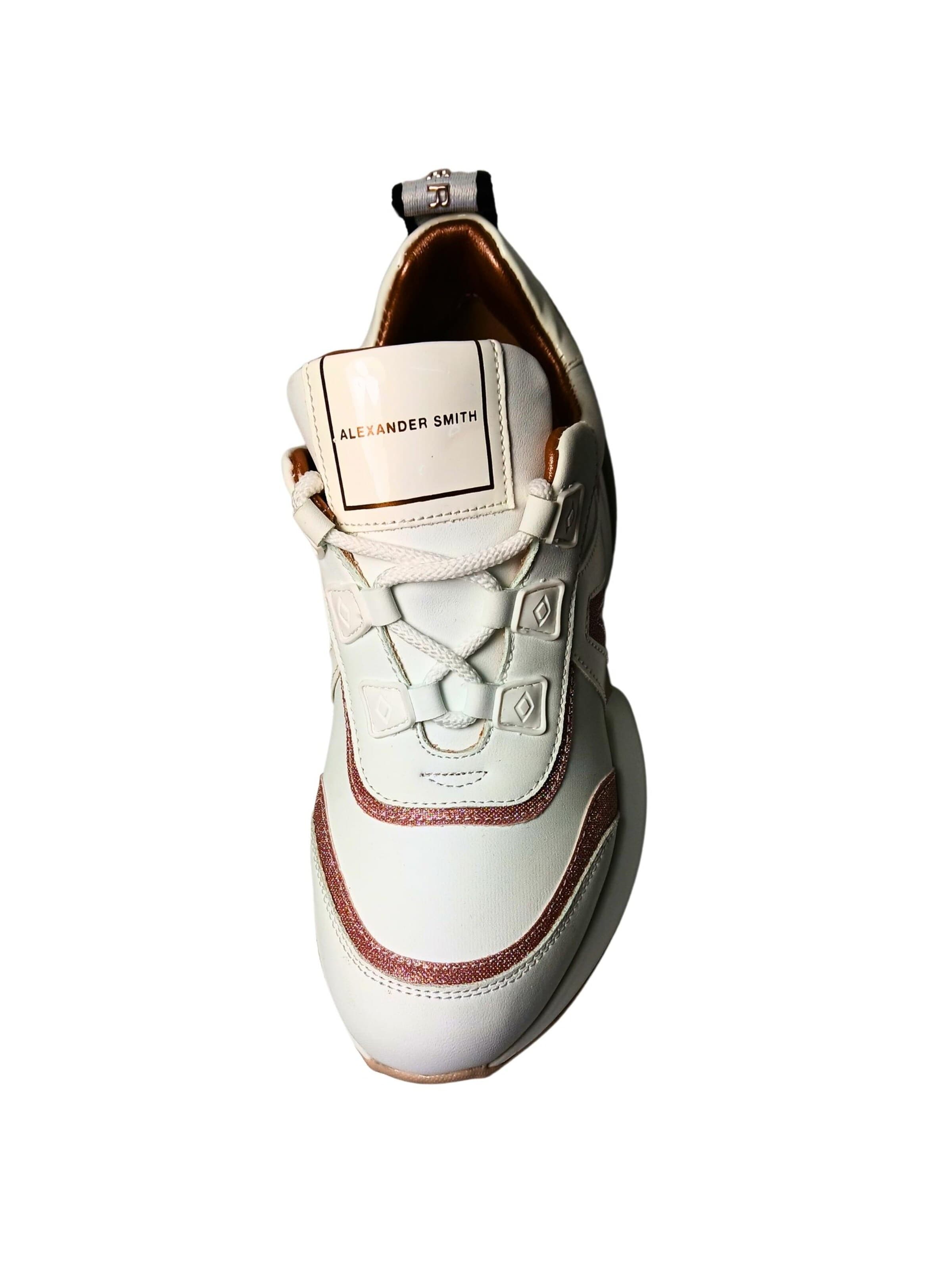 Baskets basses Alexander Smith en blanc