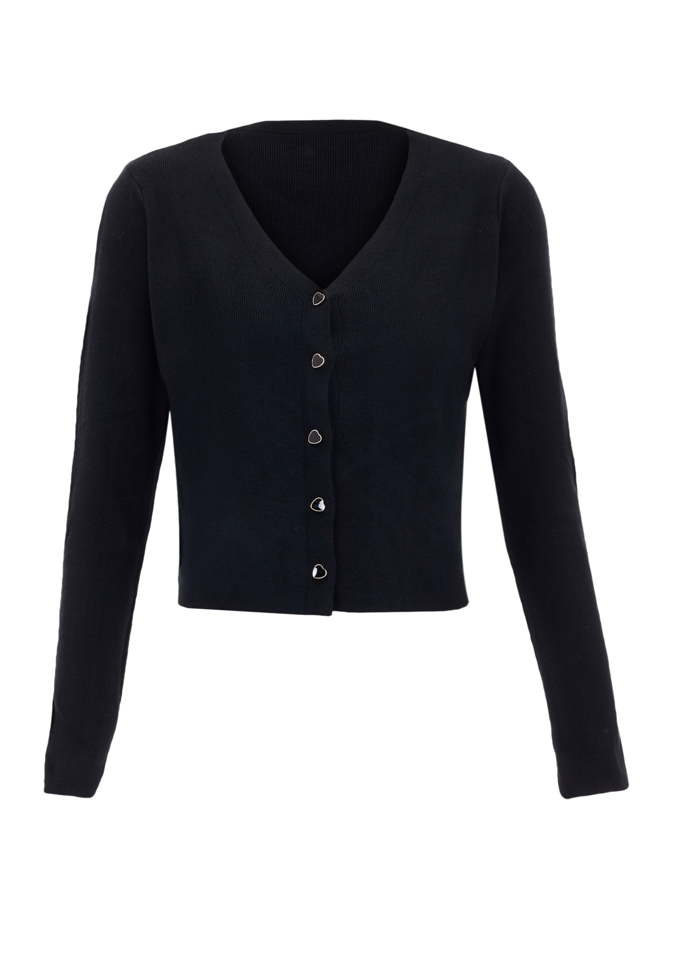 IMMY - Casaco de malha em preto: frente