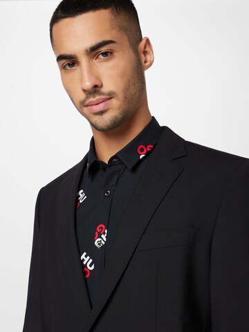 BOSS Slim fit Business blazer 'Huge' in Black