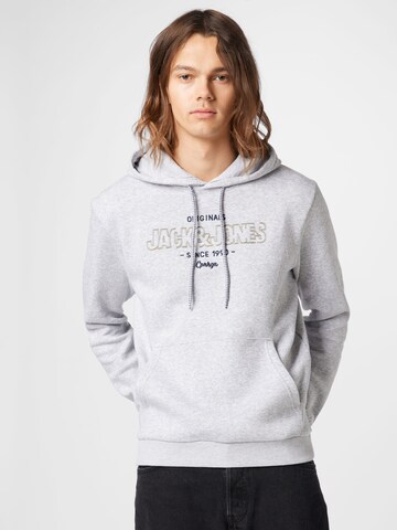 JACK & JONES Sweatshirt 'Surface' in Grau: predná strana