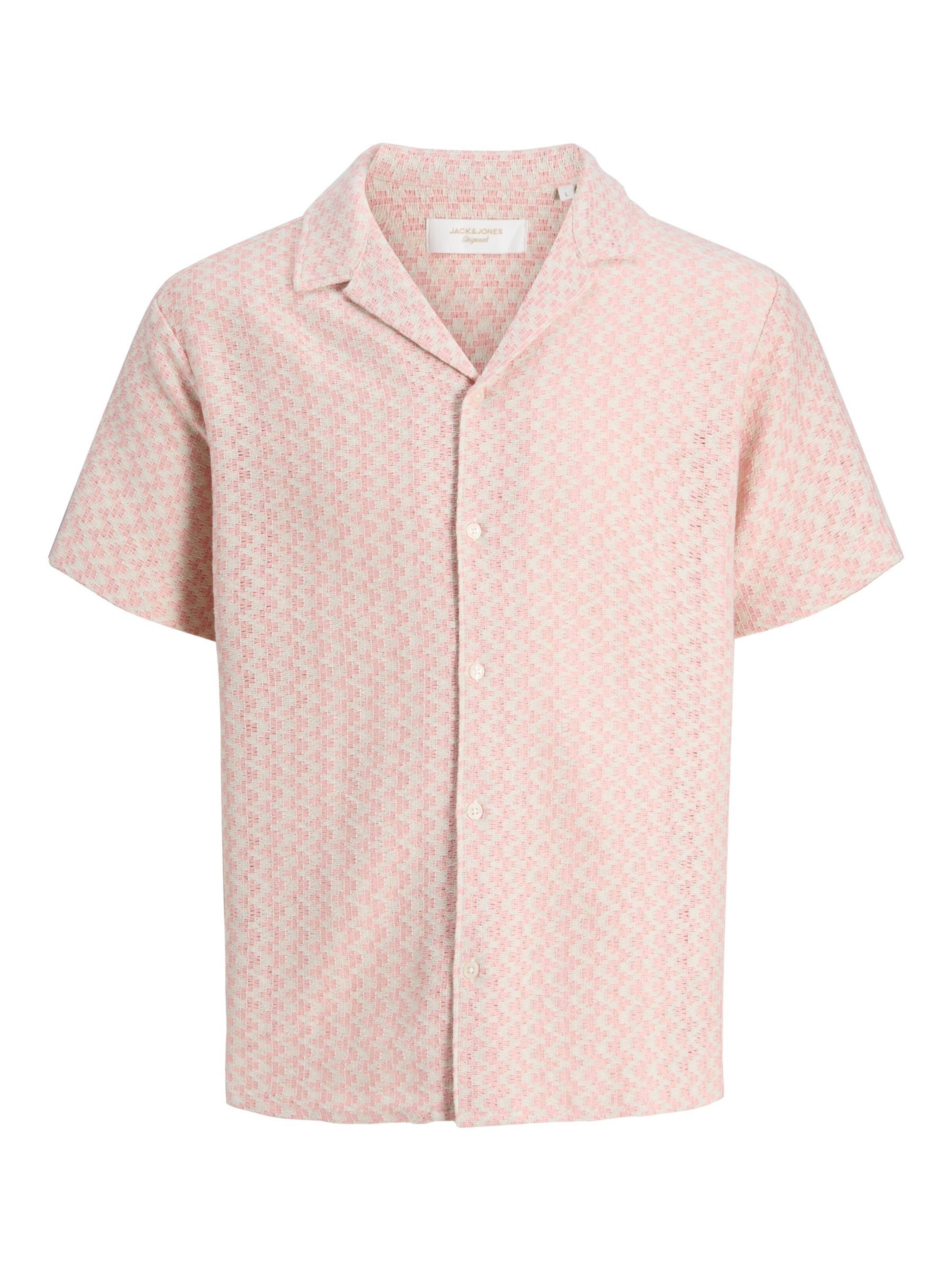 JACK & JONES Button Up Shirt in Red: front