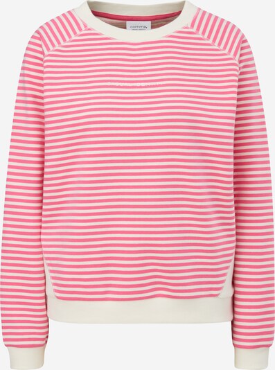comma casual identity Sweatshirt in pink / weiß, Produktansicht