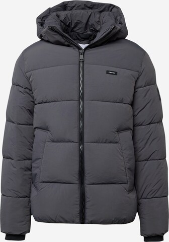 Calvin Klein Winter Jacket in Grey: front