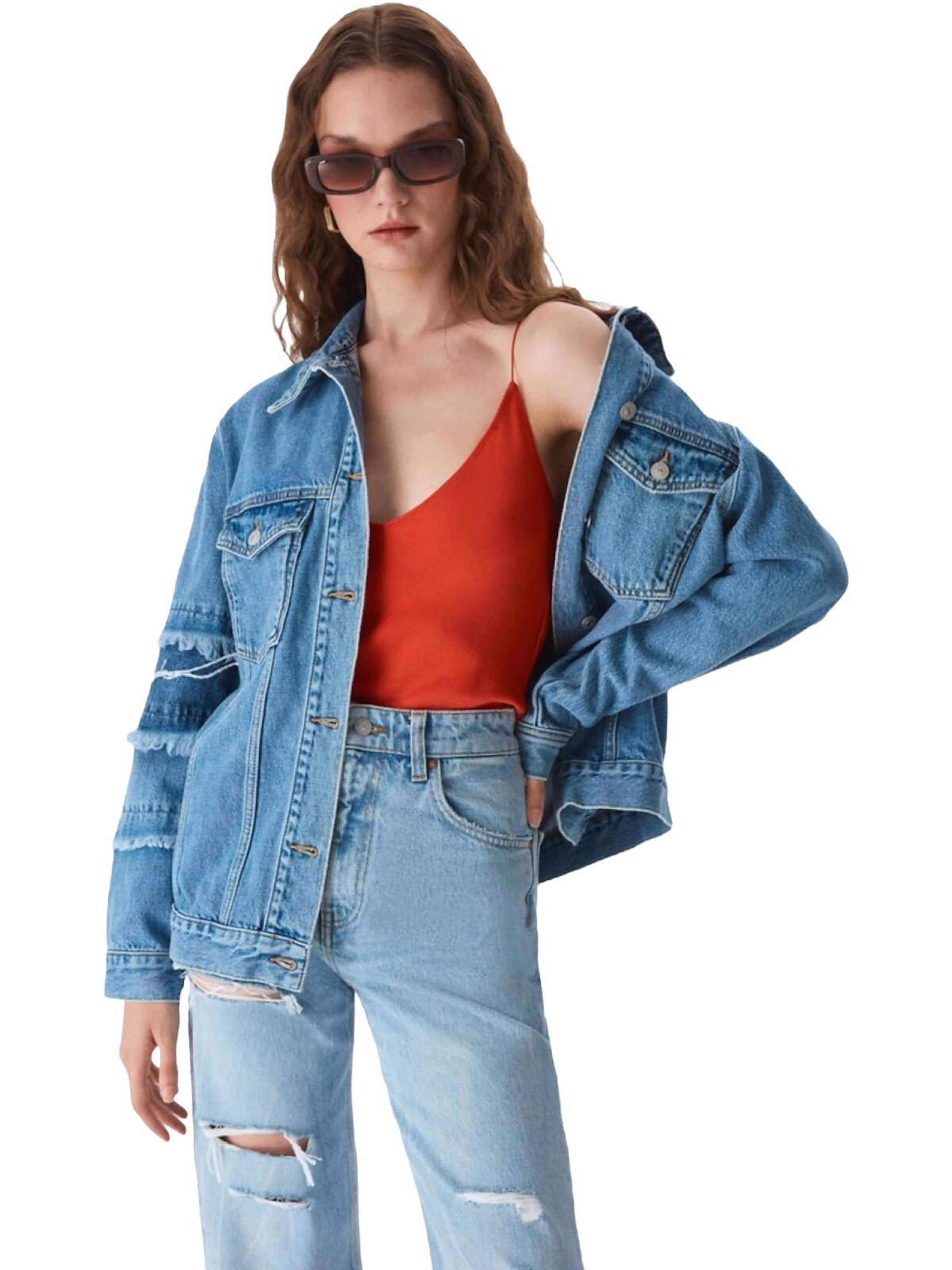 LTB Jeans - Pierna ancha Vaquero 'LTB Jeans Damen Danica High Waist Wide Leg Jeanshose' en azul