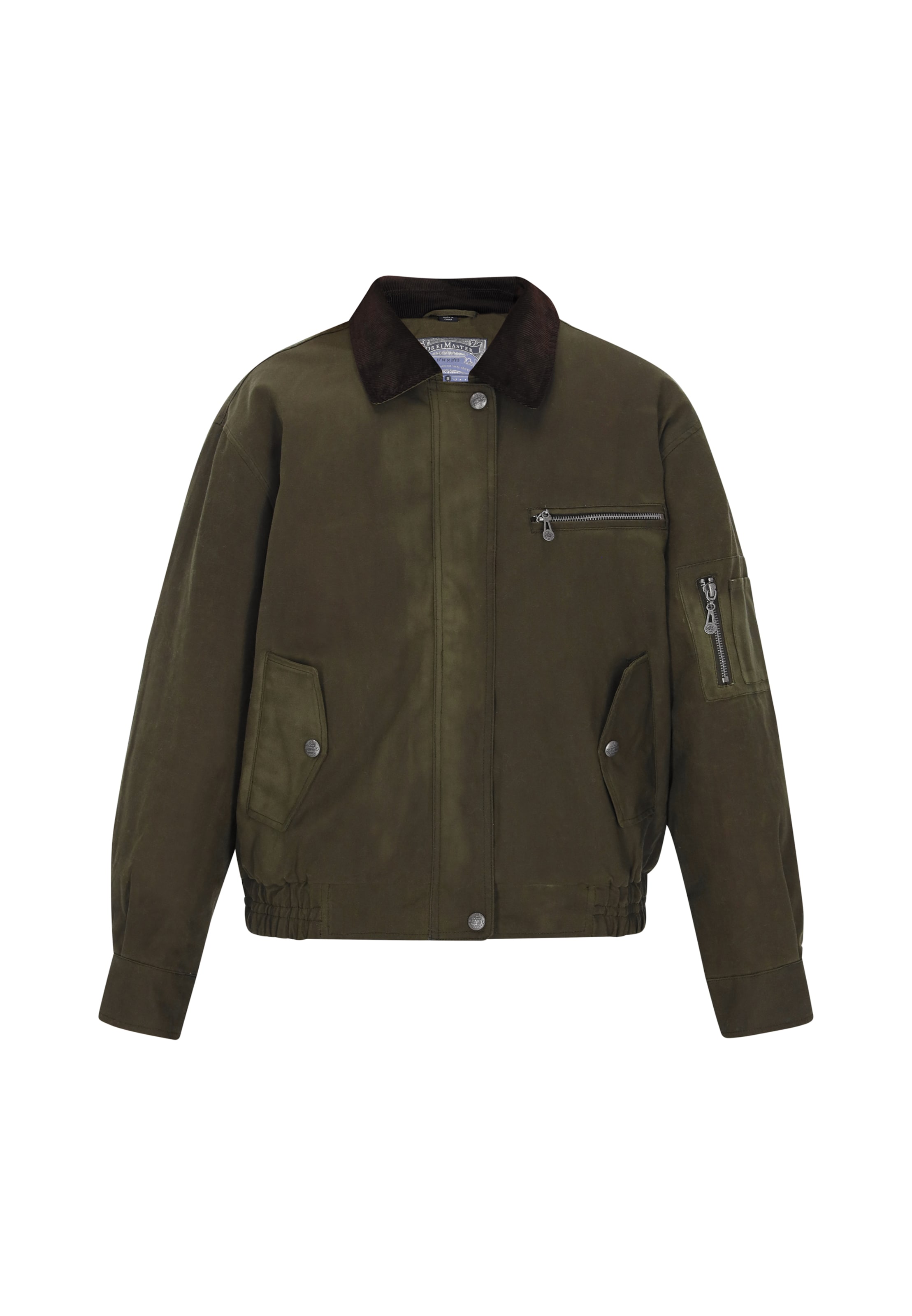 DreiMaster Vintage Демисезонная куртка в Зеленый: спереди