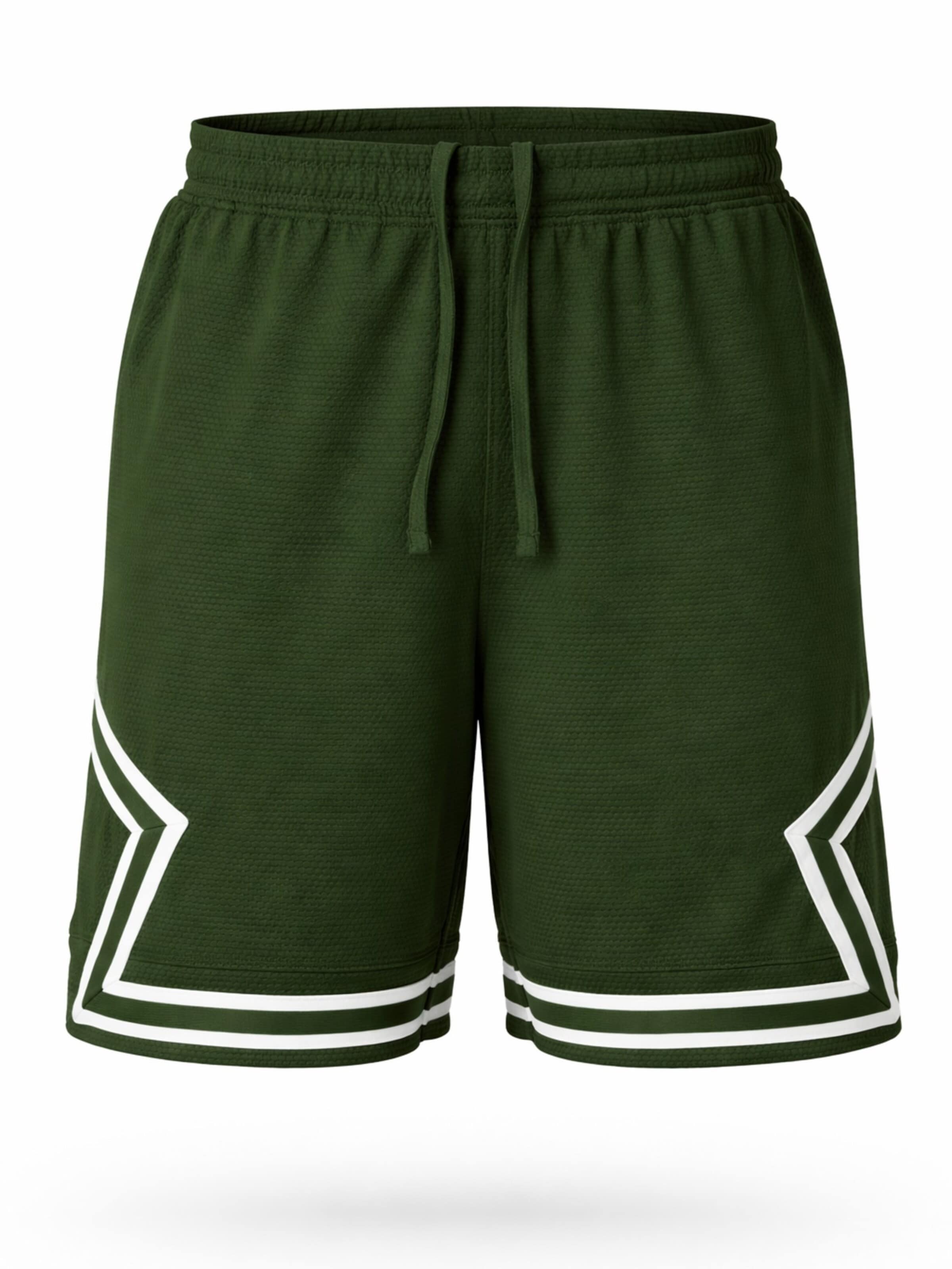 PANTONECLO Boardshorts 'Pantoneclo Men’s Gym Shorts with Side Gaset'‌ in Grün: Vorderseite