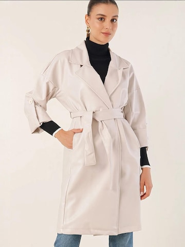 Manteau mi-saison Bigdart en beige : devant