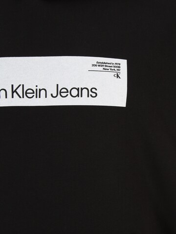 Calvin Klein Jeans Plus Sweatshirt 'HYPER' in Schwarz