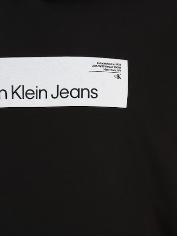 Calvin Klein Jeans Plus Μπλούζα φούτερ 'HYPER' σε μαύρο