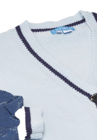 SANIKA Gebreid vest in Blauw