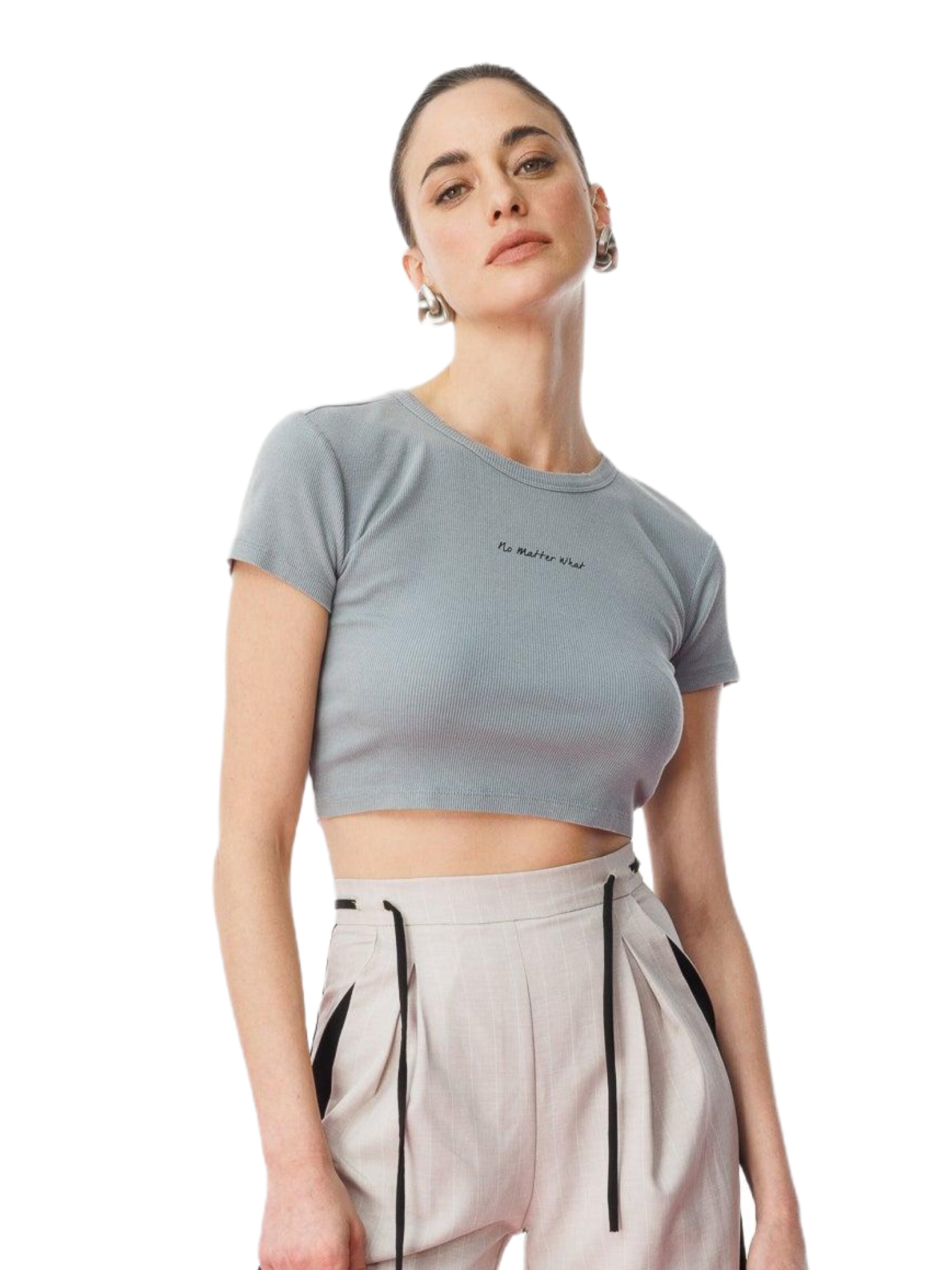 No Matter What Shirt in Grey