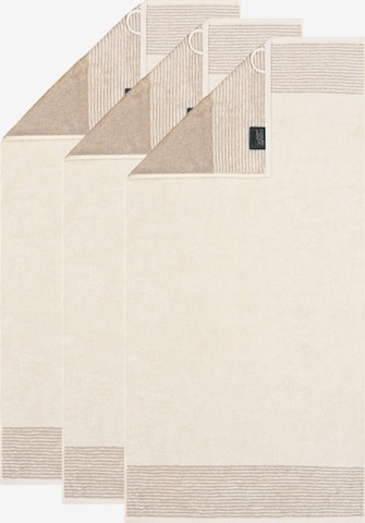 Serviette Cawö en blanc : devant