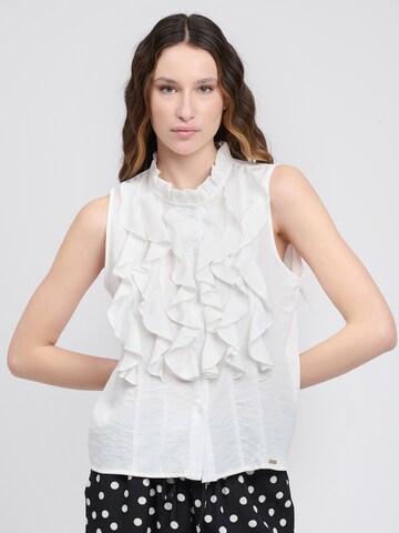 Influencer - Blusa en blanco: frente
