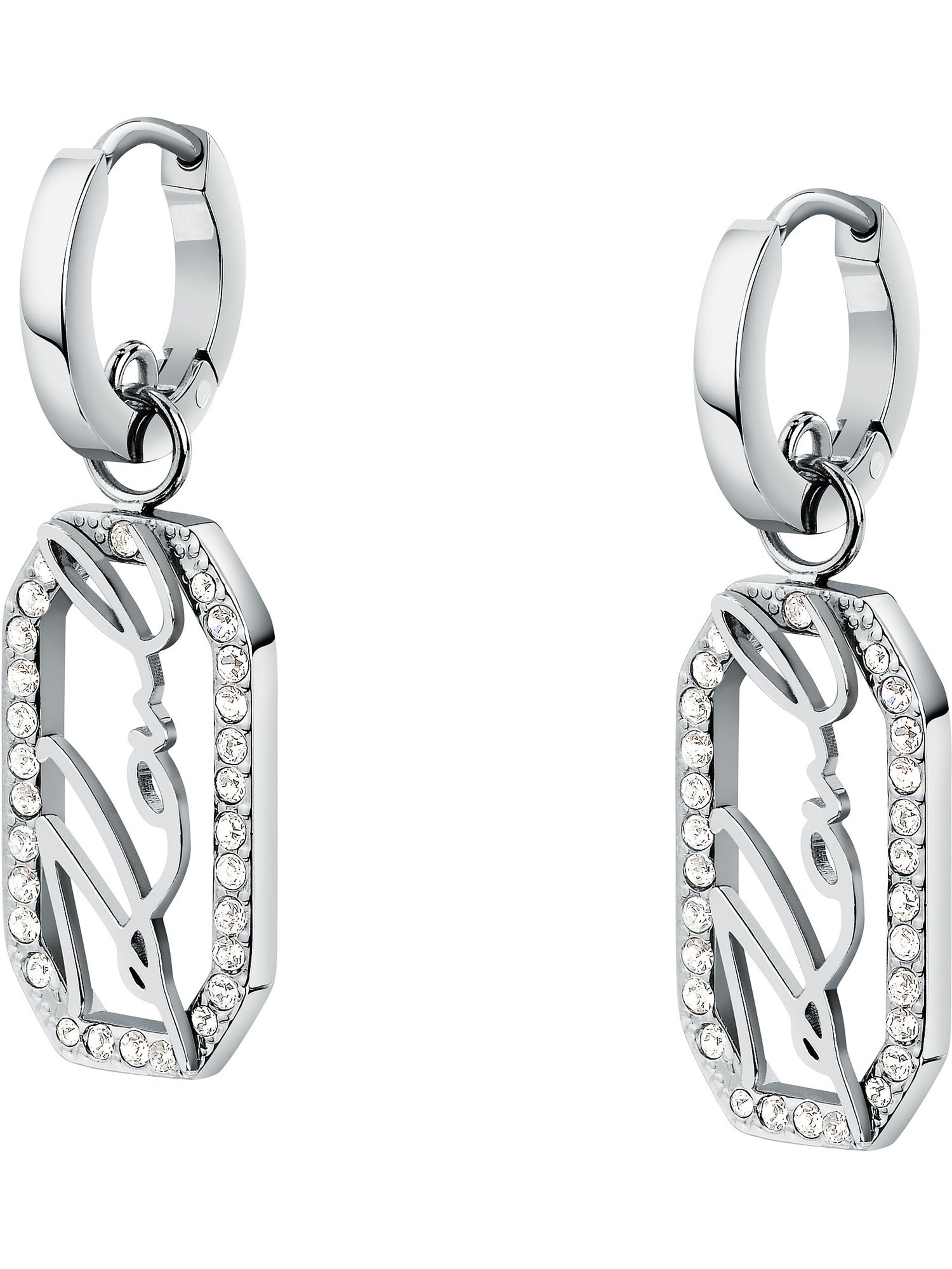 Karl Lagerfeld Earrings in Silver: front
