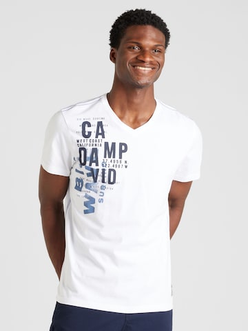 CAMP DAVID Skjorte i hvit: forside