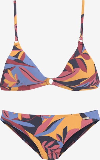 SUNSEEKER Bikini i rökblå / nattblå / saffran / roséguld, Produktvy