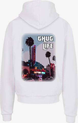 Merchcode Sweatshirt 'Grand Thug Life' in Weiß