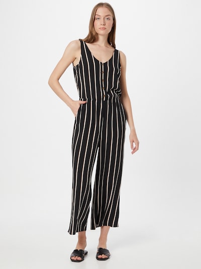 TOM TAILOR DENIM Jumpsuit in schwarz / weiß, Modelansicht