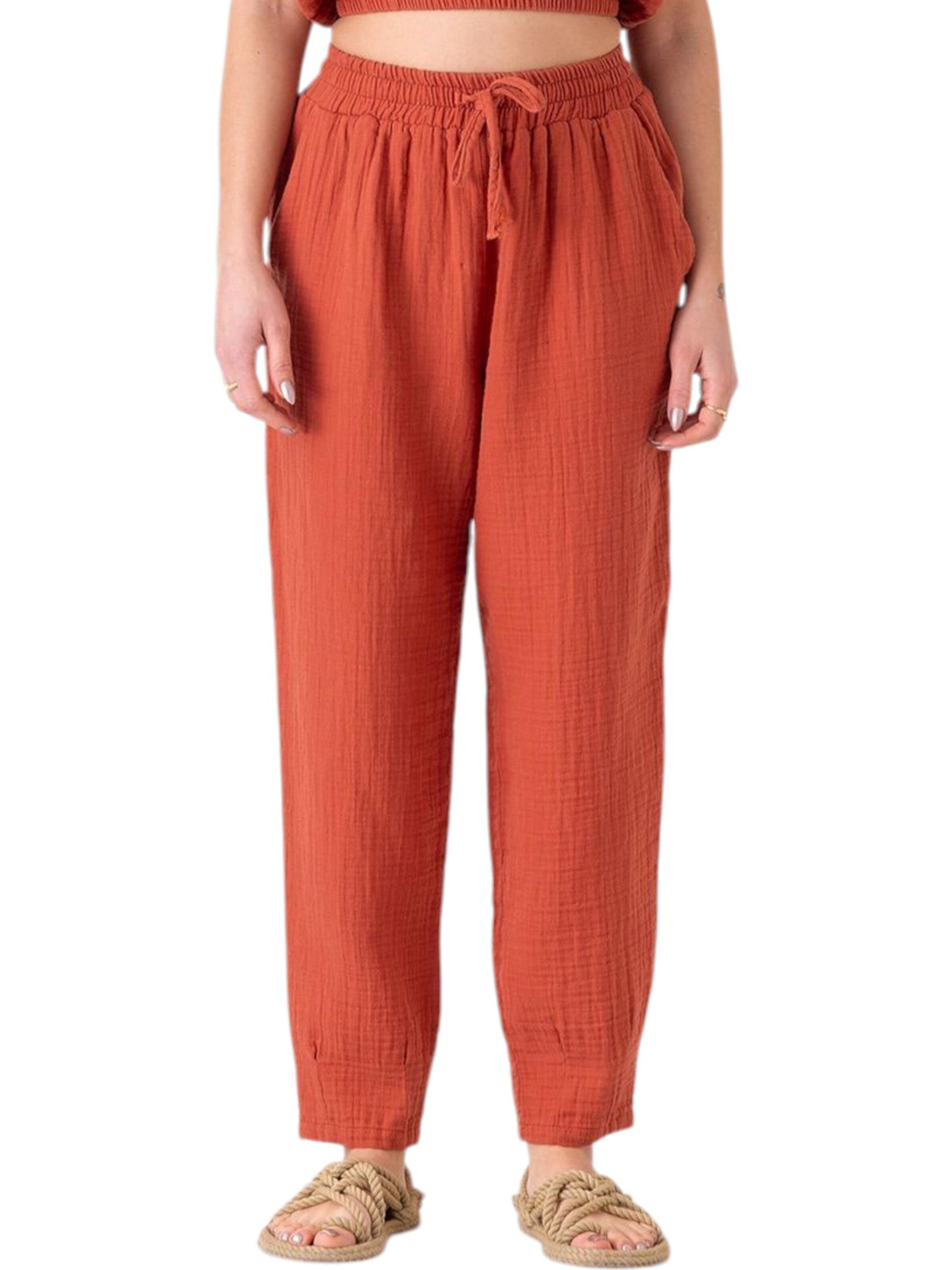 WENOR Wide Leg Bukser 'Eluna' i rød