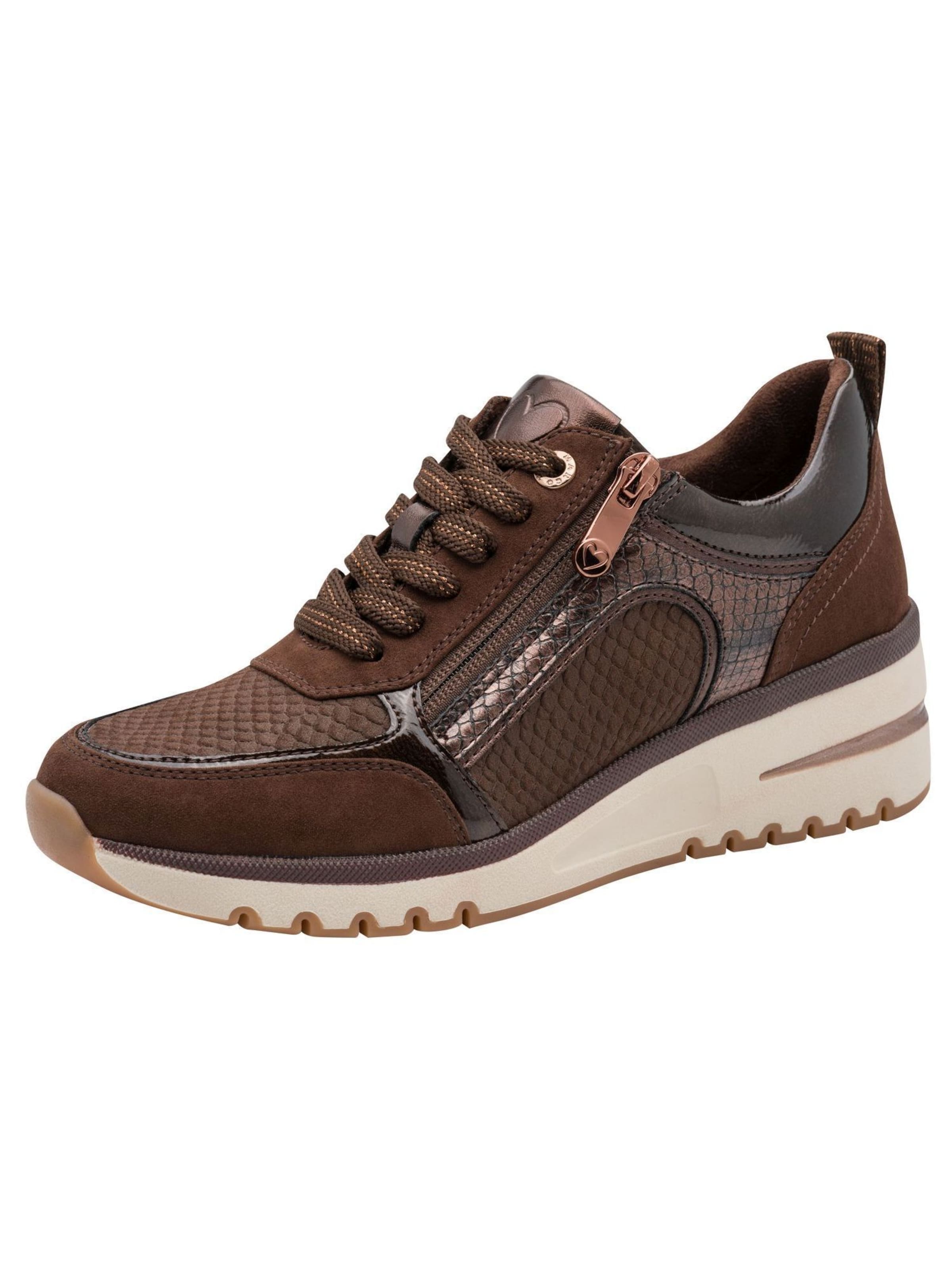 MARCO TOZZI Platform trainers in Brown: front