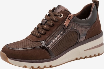 MARCO TOZZI Sneakers laag in Bruin: voorkant