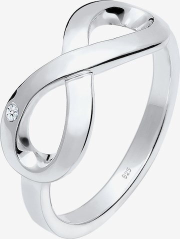 Elli DIAMONDS Ring 'Infinity' in Zilver: voorkant