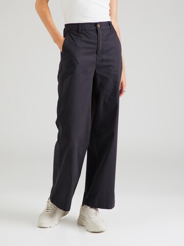 GAP Wide leg Broek in Grijs: voorkant