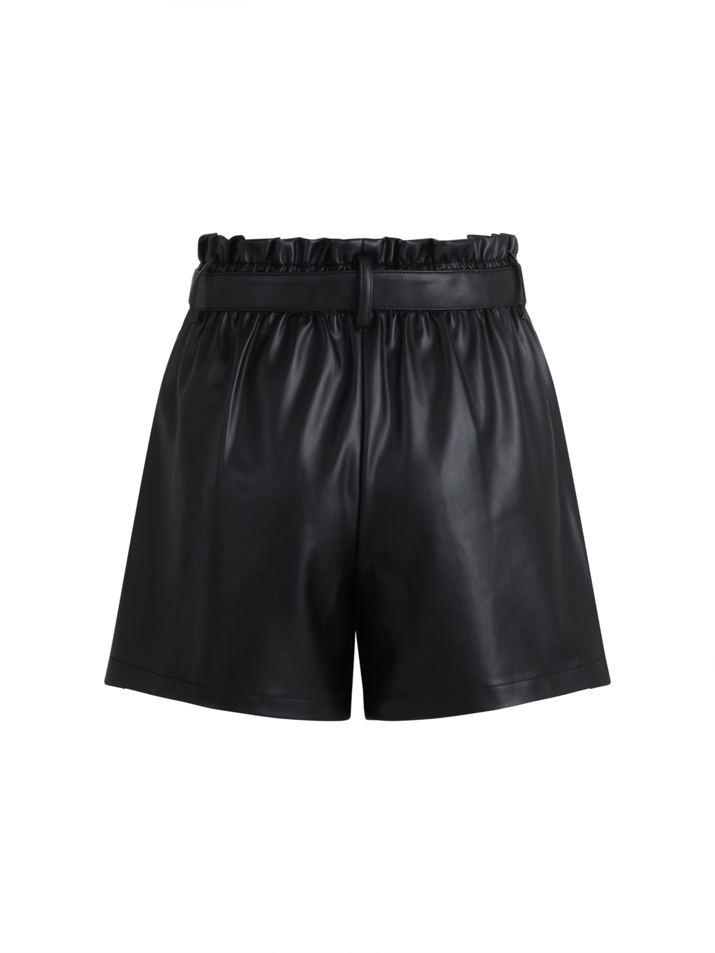 zero Skinny Shorts in Schwarz