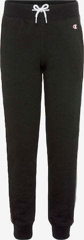 Champion Authentic Athletic Apparel Tapered Workout Pants in Black: front