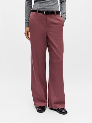 OBJECT Wide leg Παντελόνι 'OBJLISA' σε ροζ: μπροστά