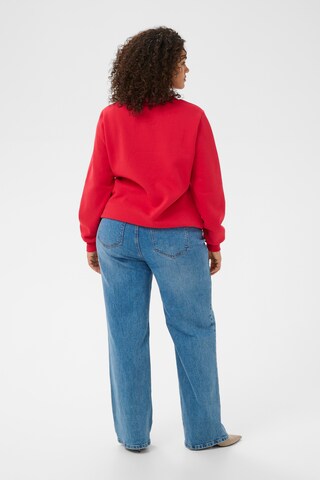 KAFFE CURVE Sweatshirt 'KCmili' in Red