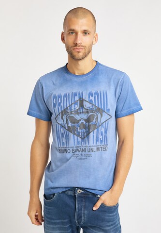 BRUNO BANANI Shirt 'Thomas' in Blauw: voorkant
