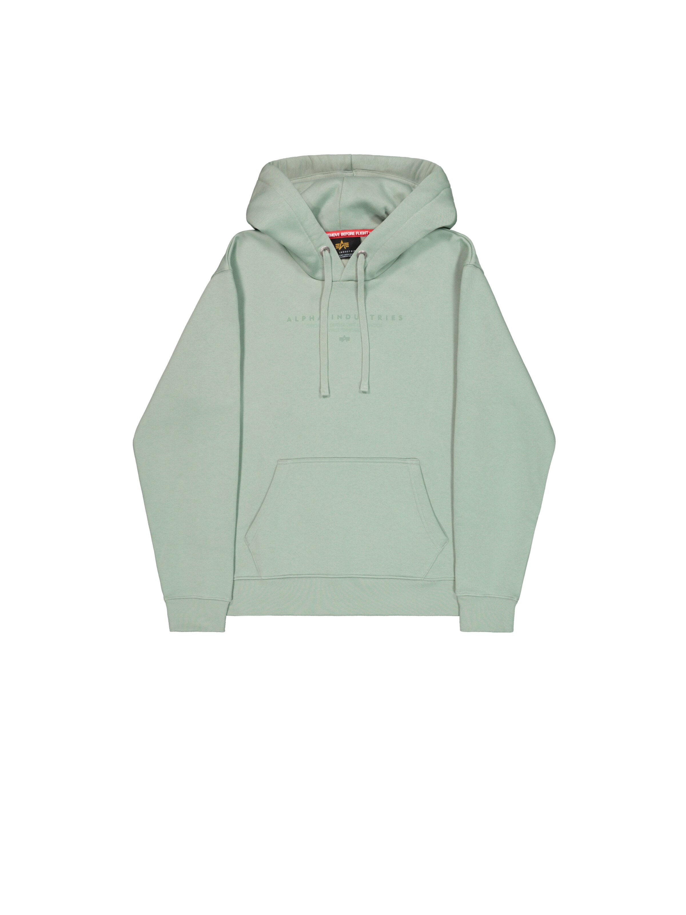 ALPHA INDUSTRIES Bluzka sportowa 'DTM' w kolorze zielony: przód