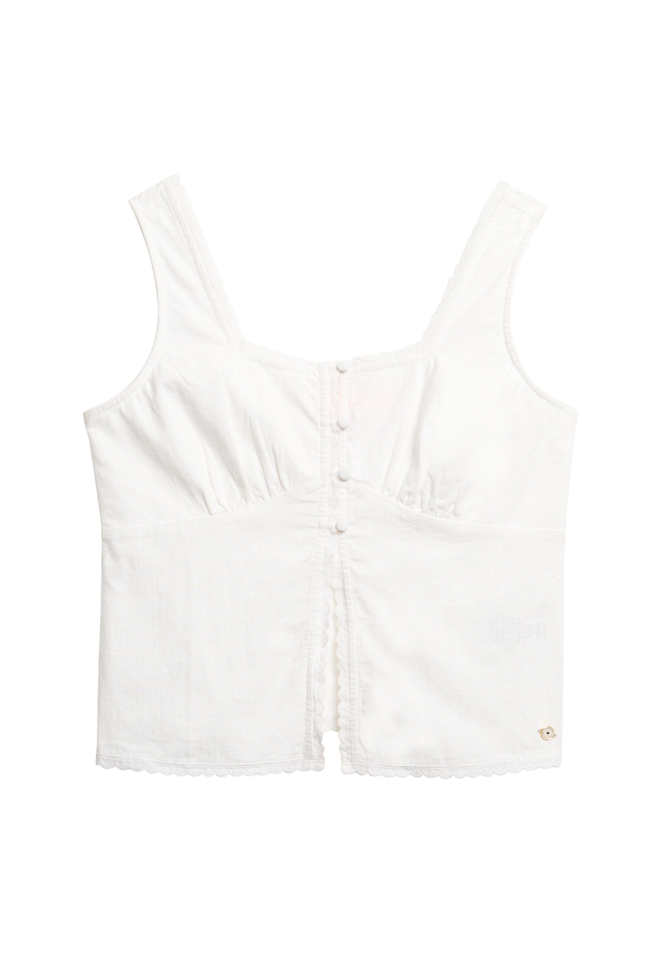 Haut Superdry & Co en blanc : devant