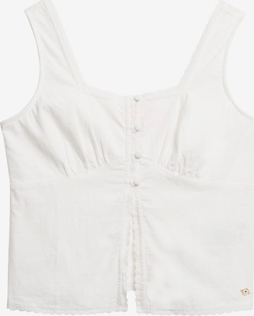 Haut Superdry en blanc : devant