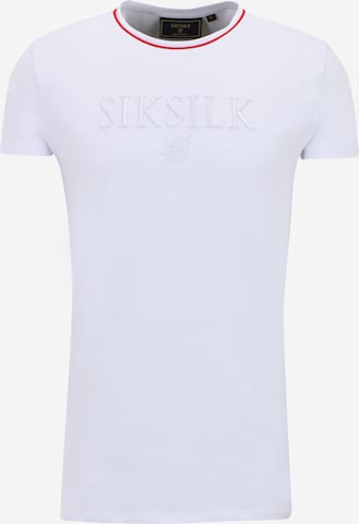 SikSilk Shirt in Wit: voorkant