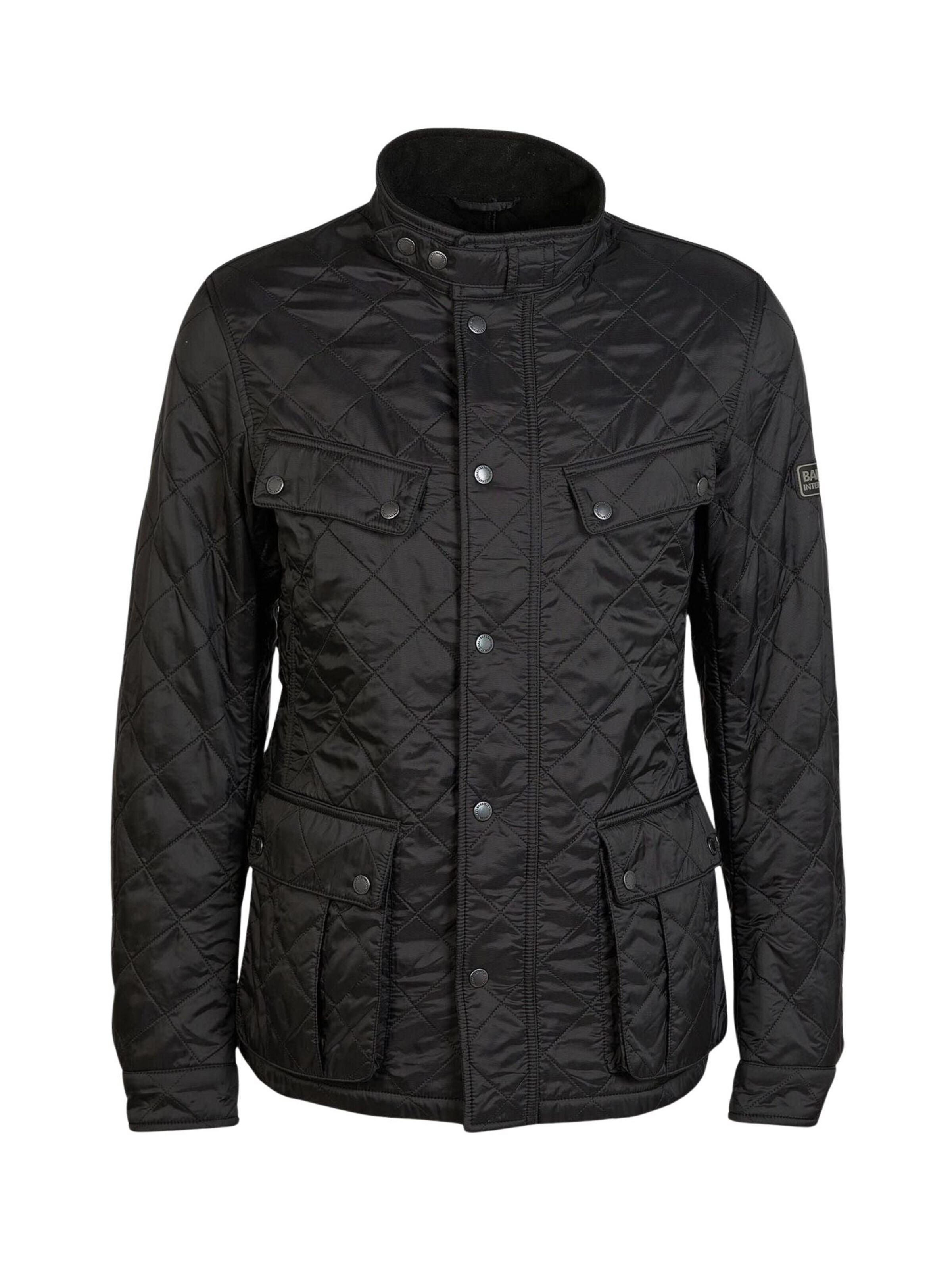 Veste d’hiver 'TOURER ARIEL' Barbour International en noir : devant