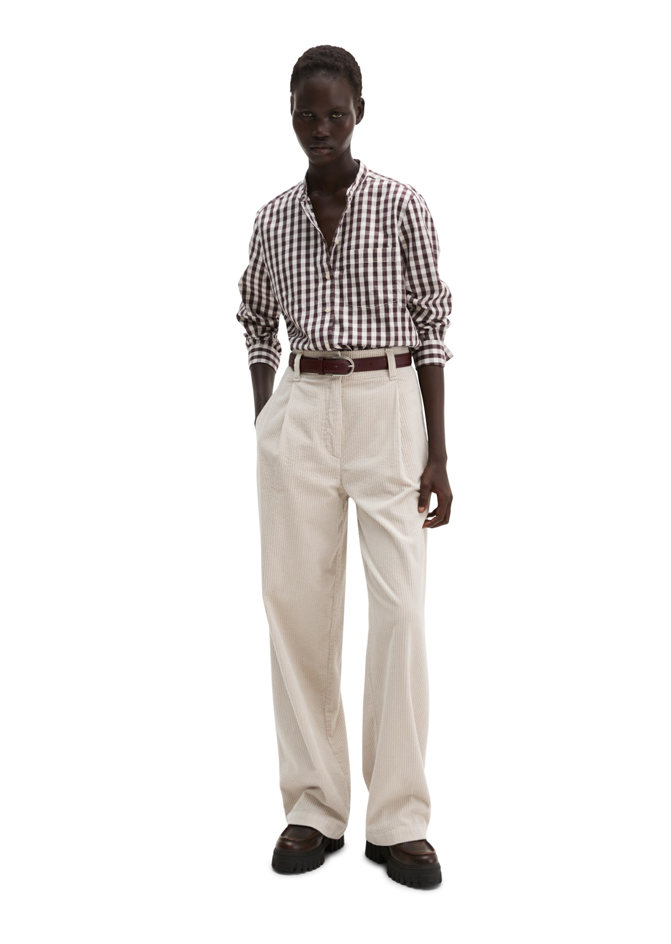 Marc O'Polo Bluse in Braun: Vorderseite
