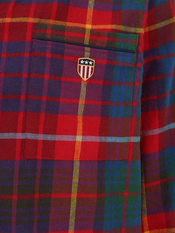 Pigiama lungo 'FLANNEL' di GANT in rosso