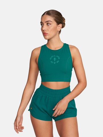 GOLD´S GYM APPAREL Sporttop 'Laura' in Groen: voorkant
